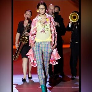 Herchcovitch‎ 2005 Fall Collection Pink Camo Vintage Spring Trench Coat